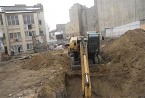 Demolările de pe Lipscani 30-34. Sursă foto: ARA. Demolările de pe Lipscani 30-34. Sursă foto: ARA.